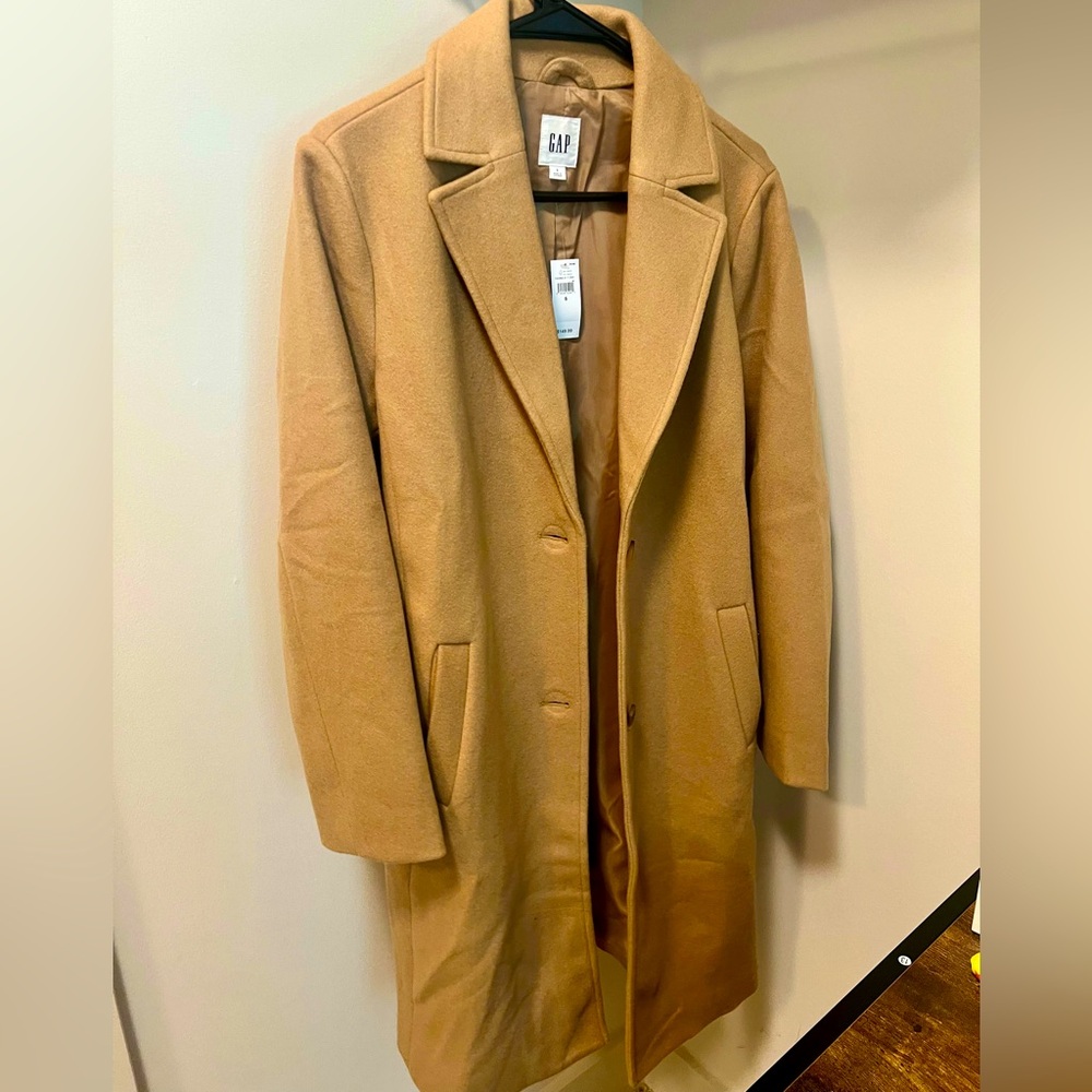 GAP Women's Tan Pea Coat